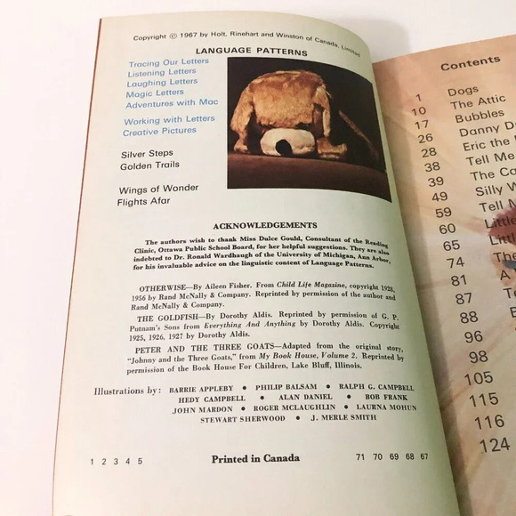 Vintage 1967 Magic Letters Hardcover Holt Rinehart and Winston Book - Picture 8 of 16